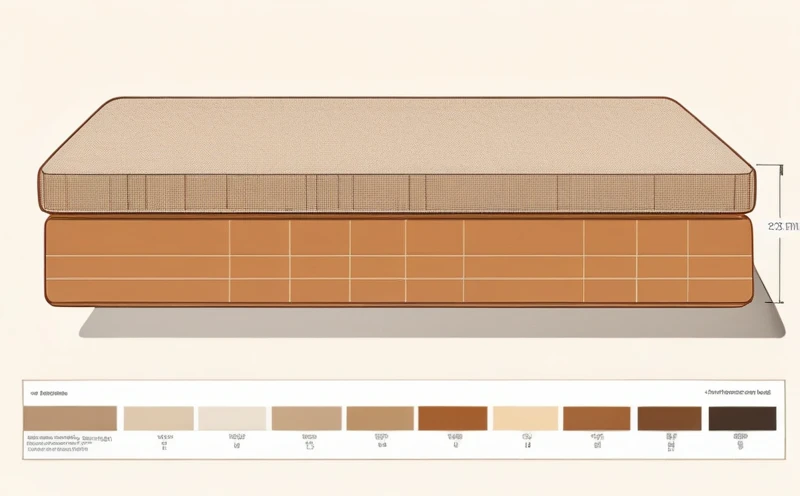 A cross-section diagram of high-density multi-layer foam cushion, showing layered structure and tight cell formation