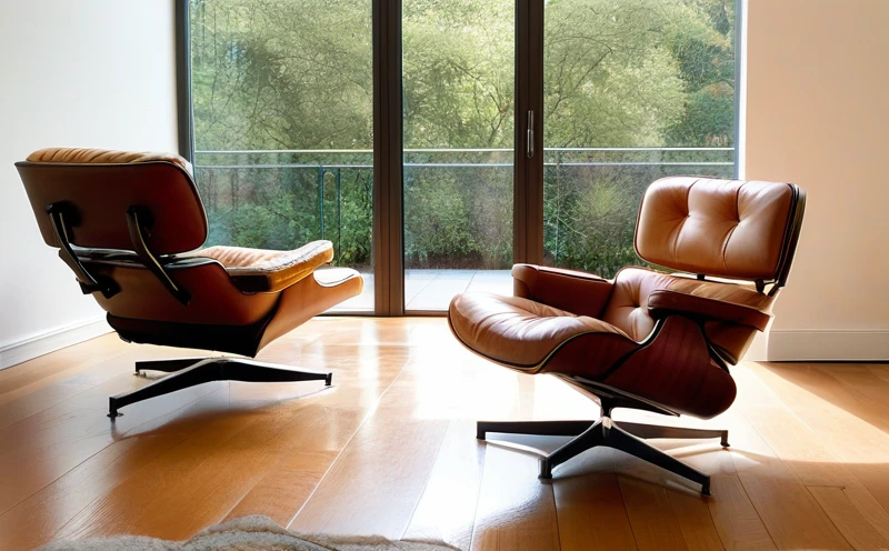 A modern, stylish living room featuring a Modborn Barcelona style chair and an Eames style lounge chair, highlighting the premium materials and cohesive interior design